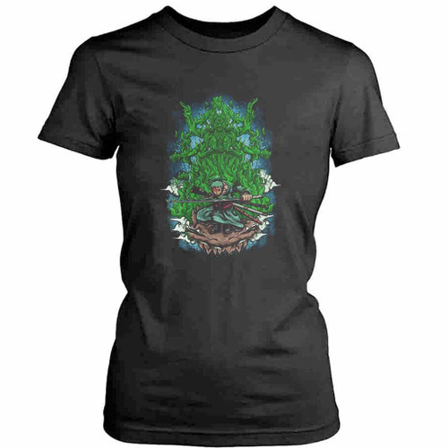 Roronoa Zoro Art One Piece Womens T-Shirt Tee