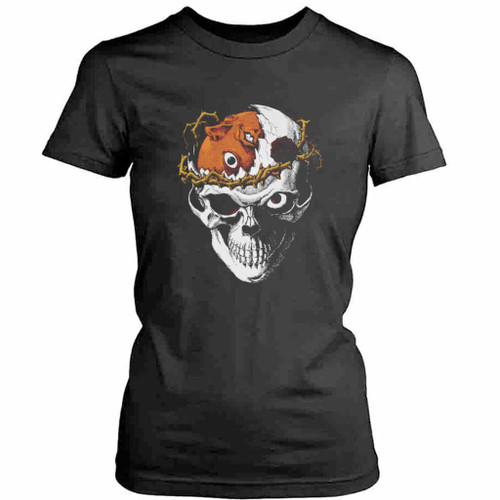 Skull Knight With Behelit Logo Art Womens T-Shirt Tee
