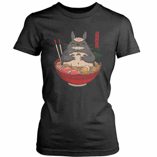 Totoro Ramen Studio Ghibli Womens T-Shirt Tee