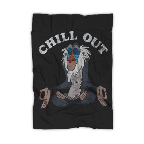 Disney Lion King Rafiki Chill Out Meditation Graphic Blanket