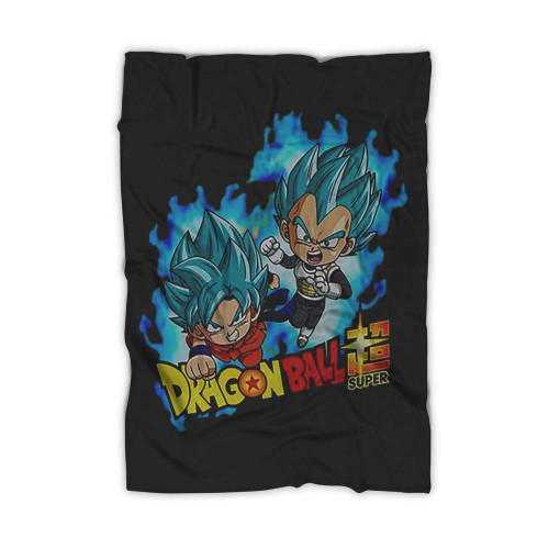 Dragon Ball Super Saiyan Blue Goku And Vegeta Blanket