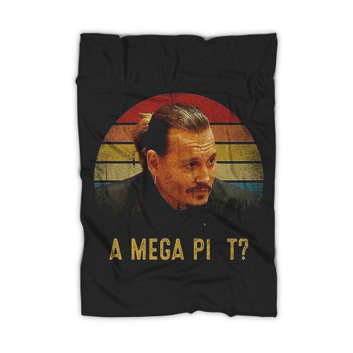 Johnny Depp Mega Pint Logo Art Blanket