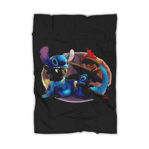 Stitch Toothless How To Train Your Dragon Blanket