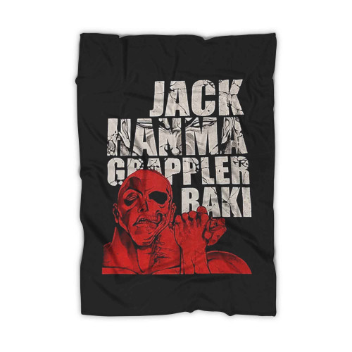 Vintage Anime Jack Hanma Red Baki Hanma Baki The Grrappler Blanket