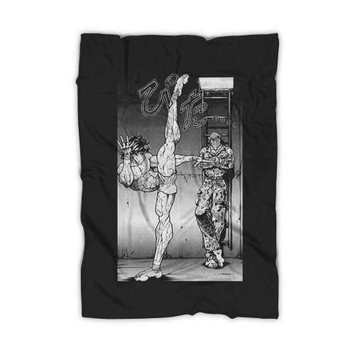 Vintage Baki Poster Baki Hanma Baki Anime Blanket