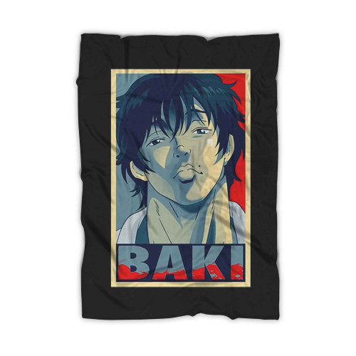 Vintage Portrait Baki The Grappler Baki Hanma Baki The Grrappler Blanket