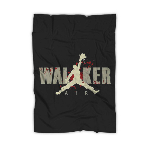 Walking Dead Zombie Air Jordan Blanket