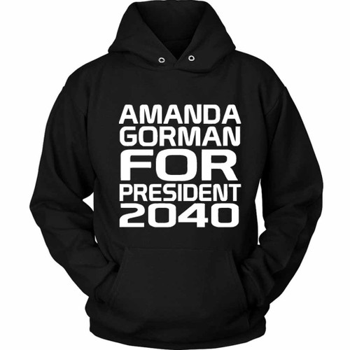 Amanda Gorman For President Black Unisex Hoodie