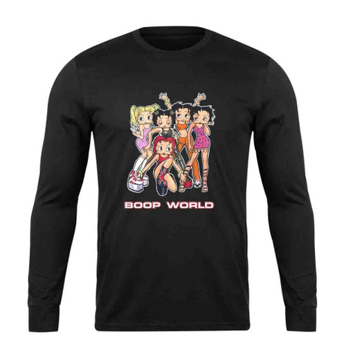 Betty Boop Spice Girls Boop Spice World Long Sleeve T-Shirt Tee