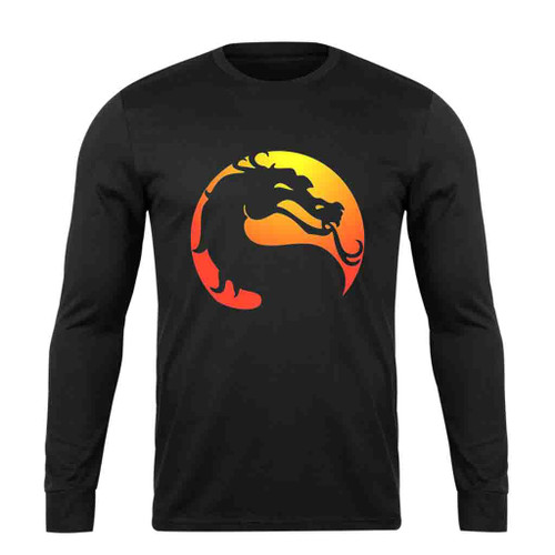 Mortal Kombat Dragon Art Long Sleeve T-Shirt Tee