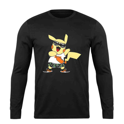 Pokemon Pikachu The Stail Long Sleeve T-Shirt Tee