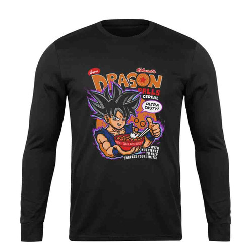 Super Dragon Balls Cereal Portrait Long Sleeve T-Shirt Tee