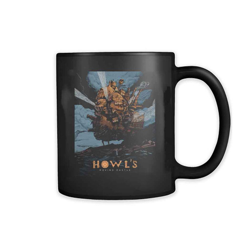 Howl Moving Castle Poster Ghibli Studio Mug