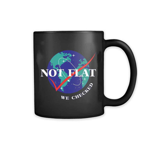 Nasa Flat Earth Logo Art Mug