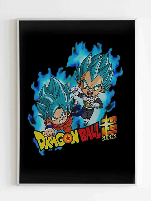 Dragon Ball Super Saiyan Blue Goku And Vegeta Poster