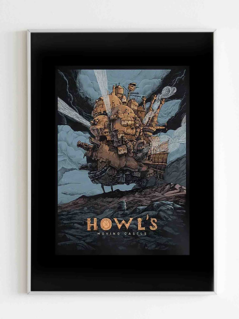 Howl Moving Castle Poster Ghibli Studio Poster