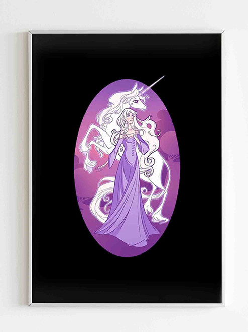 Lady Amalthea Unicorn Poster