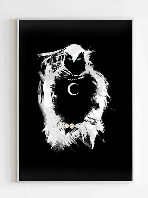 Thye Moon Knight Logo Art Poster