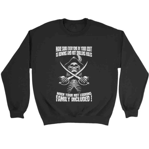 Skull And Bones Make Sure Sweatshirt Sweater