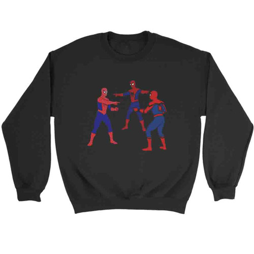 Three Spidey Meme Sweatshirt Sweater
