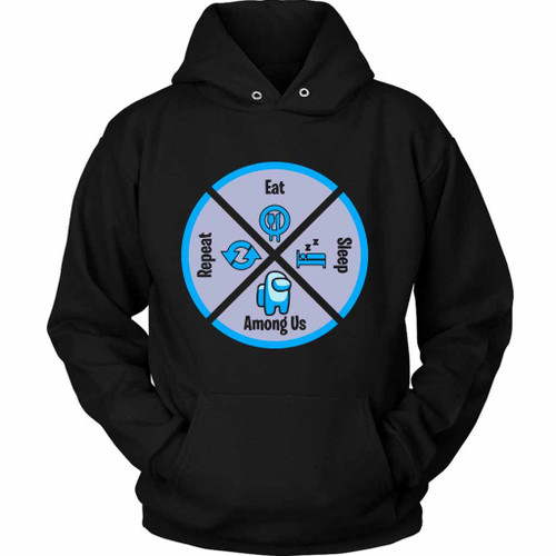 Eat Sleep Among Us Repeat Unisex Hoodie