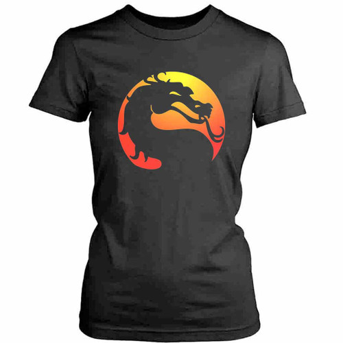 Mortal Kombat Dragon Art Womens T-Shirt Tee