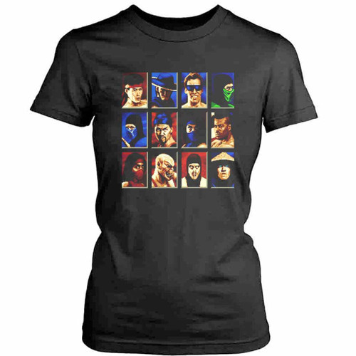 Mortal Kombat Logo Art Womens T-Shirt Tee