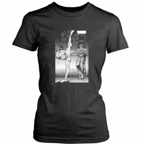 Vintage Baki Poster Baki Hanma Baki Anime Womens T-Shirt Tee