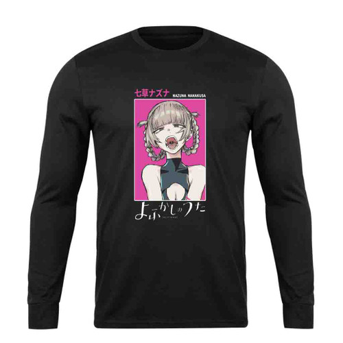 Nazuna Yofukashi No Uta Anime Call Of The Night Long Sleeve T-Shirt Tee