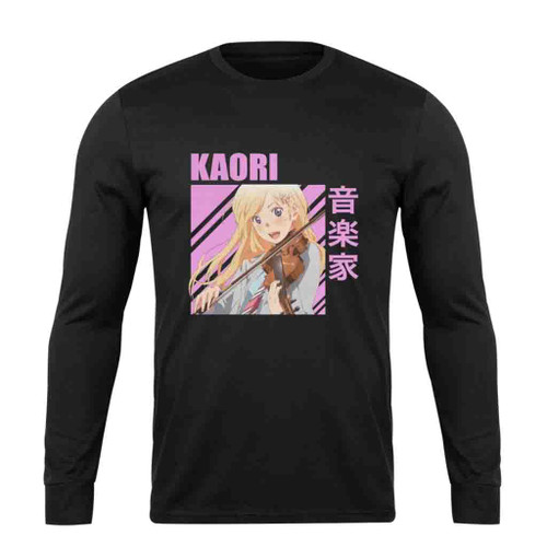 Your Lie In April Kaori Miyazono Anime Long Sleeve T-Shirt Tee