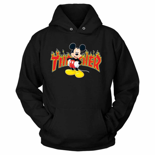 Mickey Mouse X Thrasher Parody Unisex Hoodie