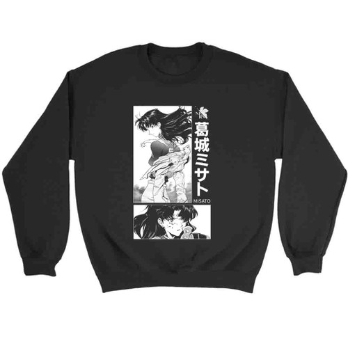 Evangelion Misato Neon Genesis Evangelion Misato Katsuragi Sweatshirt Sweater