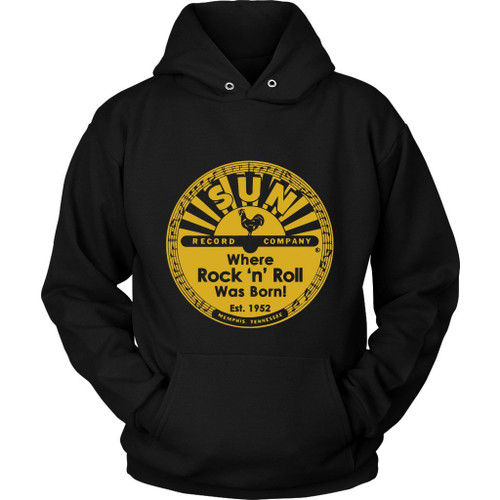 Sun Records Company Tennessee Rockabilly Logo Unisex Hoodie