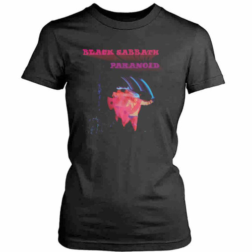 Black Sabbath Paranoid Vintage Womens T-Shirt Tee