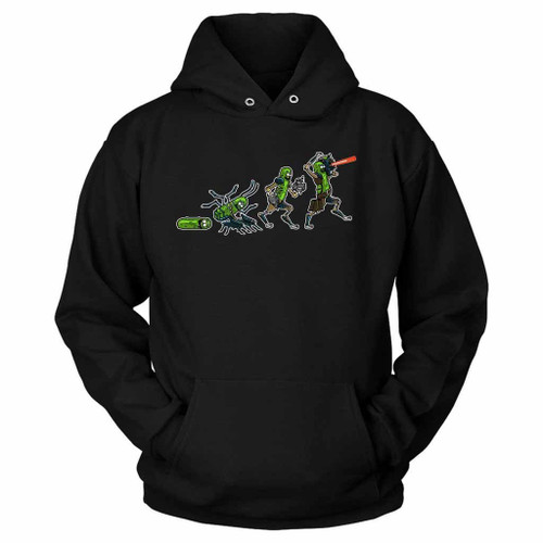 Evolution Of Pickle Rick Unisex Hoodie