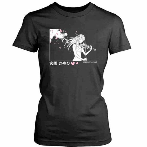 Your Lie In April Anime Kaori Womens T-Shirt Tee