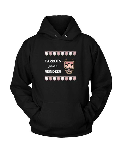 Carrots For The Reindeer Unisex Hoodie