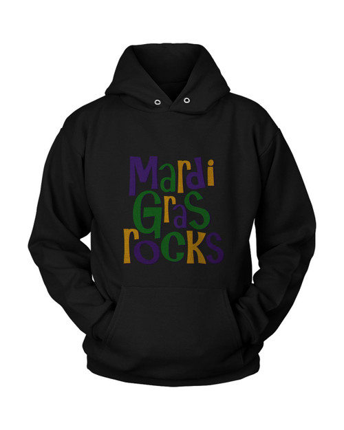 Mardi Gras Rocks Unisex Hoodie