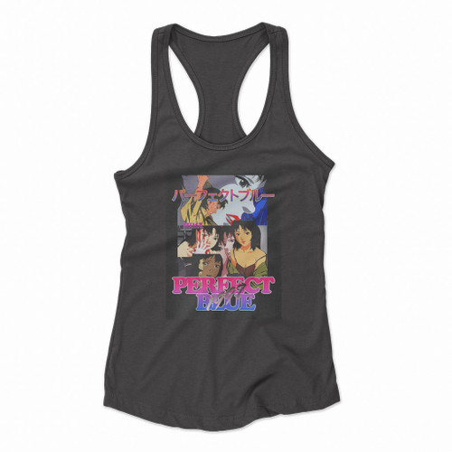 90s Kirigoe Mima Vintage Perfect Blue Women Racerback Tank Tops