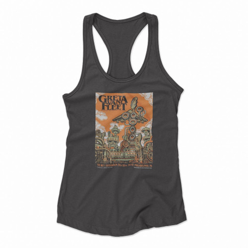 Ancien Greta Van Fleet The Met 2019 In Philadelphia Women Racerback Tank Tops Ancien Greta Van Fleet The Met 2019 In Philadelphia Women Racerback Tank Tops