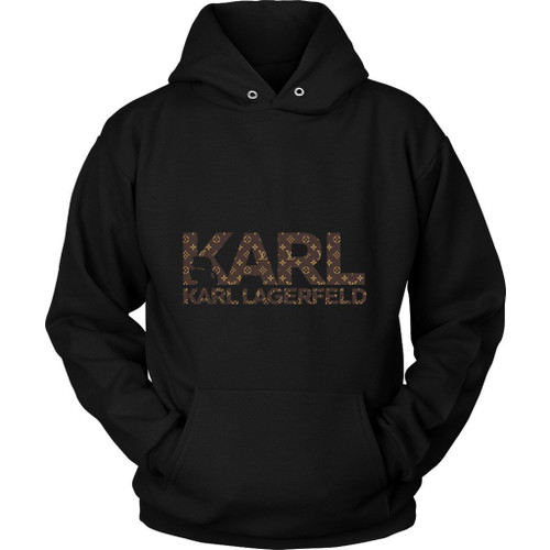 Karl Lagerfeld Logo With Lv Pattern Unisex Hoodie