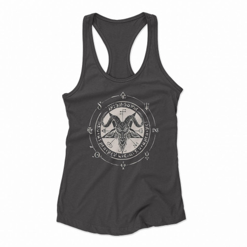 Baphomet Symbol Women Racerback Tank Tops