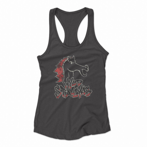 Bill and Ted Wyld Stallyns Red Horse Women Racerback Tank Tops