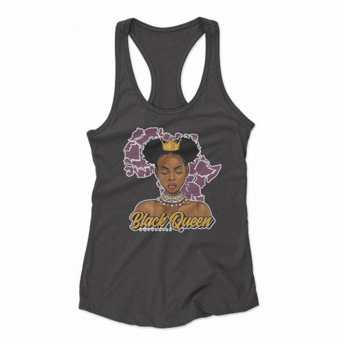 Black Queen Dope Skill Women Racerback Tank Tops