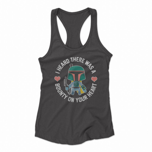 Boba Fett Bounty Heart Valentine Women Racerback Tank Tops Boba Fett Bounty Heart Valentine Women Racerback Tank Tops