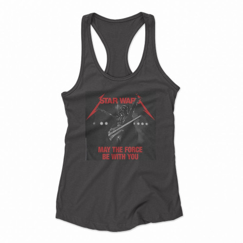 Darth Vader Heavy Metal Metallica Women Racerback Tank Tops