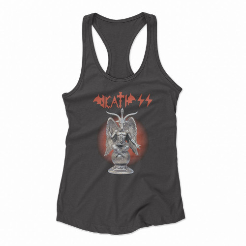 Death Ss The Horned God Of The Witches Women Racerback Tank Tops