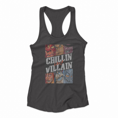 Disney Villains Chillin Like Women Racerback Tank Tops