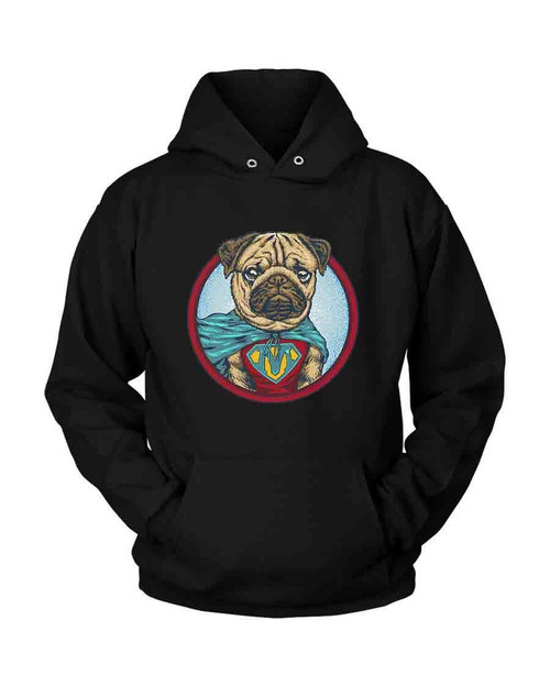 Superpug Parody Unisex Hoodie
