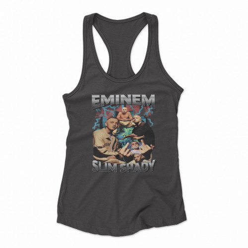 Eminem Slim Shady Rap Cool Women Racerback Tank Tops